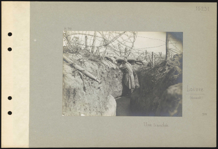 Loivre (devant). Une tranchée