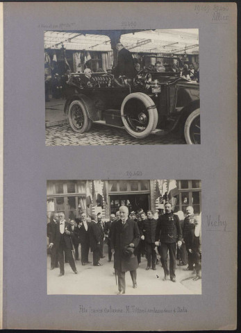 Vichy (Allier). Fête franco-italienne. Monsieur Tittoni, ambassadeur d'Italie