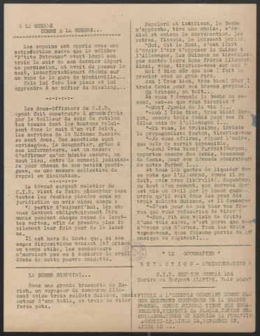 Le Gougnafier. Organe intermittent et viril du C.I.D. 19