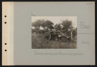 Bussy. Destructions systématiques par les Allemands : matériel agricole détruit