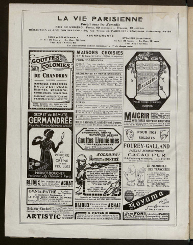 Année 1916 - La Vie parisienne