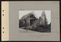 Beaulieu-les-Fontaines. L'église, détruite par les Allemands