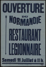 Ouverture du Normandie : restaurant légionnaire