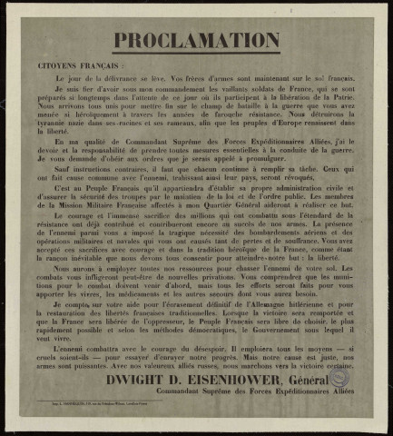 Proclamation : Dwight D. Eisenhower