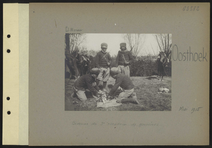 Oosthoek. Bivouac du troisième escadron de goumiers