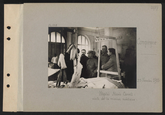 Compiègne. Hôpital Alexis Carrel : visite de la mission suédoise