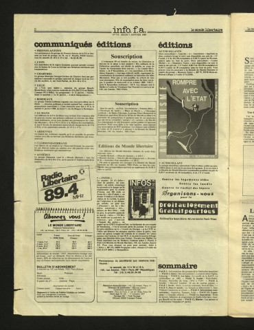 1989 - Le Monde libertaire