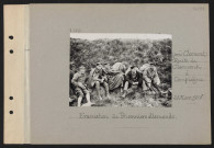 Route de Clermont à Compiègne (près Clermont). Évacuation de prisonniers allemands