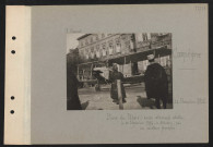 Compiègne. Place du palais : avion allemand abattu, le 22 novembre 1916, à Attichy, par un aviateur français