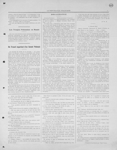 La République polonaise (1918; n°14-24; 26-27; 30-45)  Autre titre : Rzeczpospolita Polska