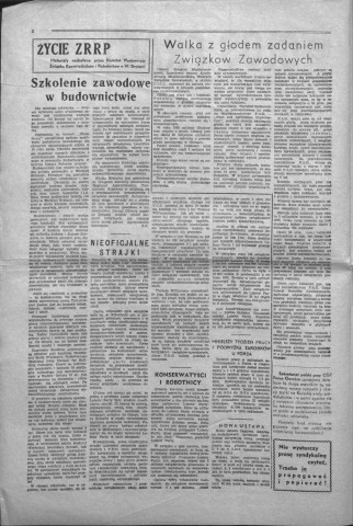 Glos Pracy (1960; n°1- n°9)  Sous-Titre : Miesiecznik robotnikow polskich zrzeszonych w C. G. T. Force Ouvrière.  Autre titre : "La Voix du Travail". Journal polonais de la C. G. T. Force Ouvrière