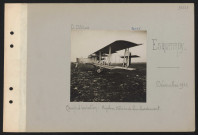 Esquennoy. Camp d'aviation. Biplan voisin de bombardement
