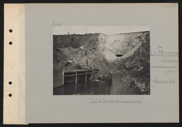 La Panneterie (sud de Libermont) (près de). Canal du nord : accès sud du canal souterrain