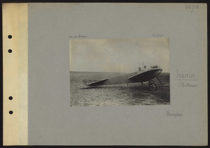 S.l. Jeanin (Mulhouse). Monoplan