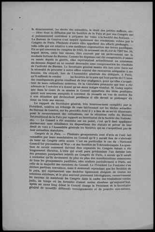 Session du Bureau international de la paix. (1926)