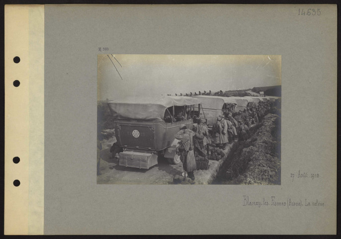 Blanzy-les-Fismes (Aisne). La relève