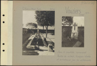 Vouziers. Dans le cimetière communal. Tombes de soldats français élevées et entretenues par les Allemands