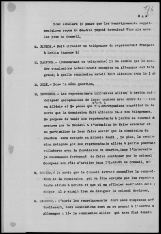 Réunion du 22 août 1919 à 15h30. Sous-Titre : Conférences de la paix