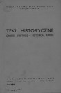 Teki Historyczne (1955-1956; Tome VII)  Autre titre : Cahiers d'Histoire - Historical Papers