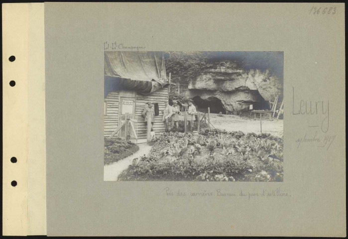 Leury. Près des carrières. Bureau du parc d'artillerie