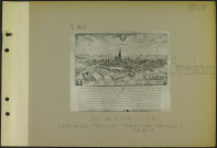 Strasbourg. Vue de la ville en 1681. (Bibliothèque nationale. Cabinet des Estampes)