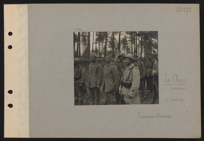 Le Claon (environs). Prisonniers allemands