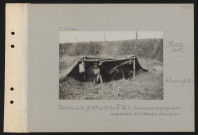 Méry (près). Position de la 9e batterie de 75 du 8e RA échelonnée en profondeur en prévision de l'attaque allemande