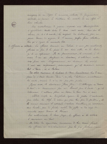 Roubaix (59) : réponses au questionnaire sur le territoire occupé par les armées allemandes