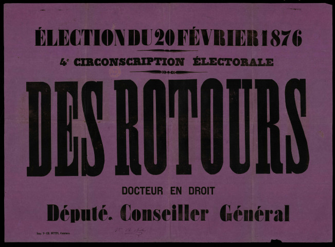 4e circonscription : Des Rotours