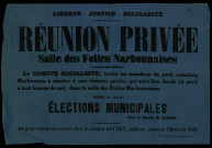 Réunion Privée Comité socialiste Salle des Folies Narbonnaises