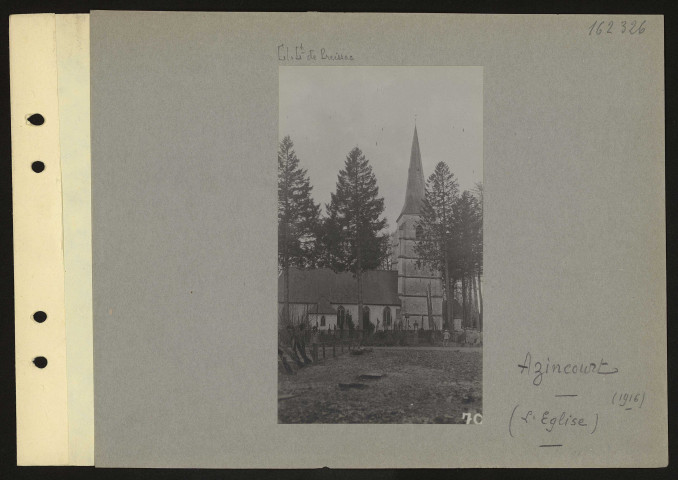 Azincourt. L'église