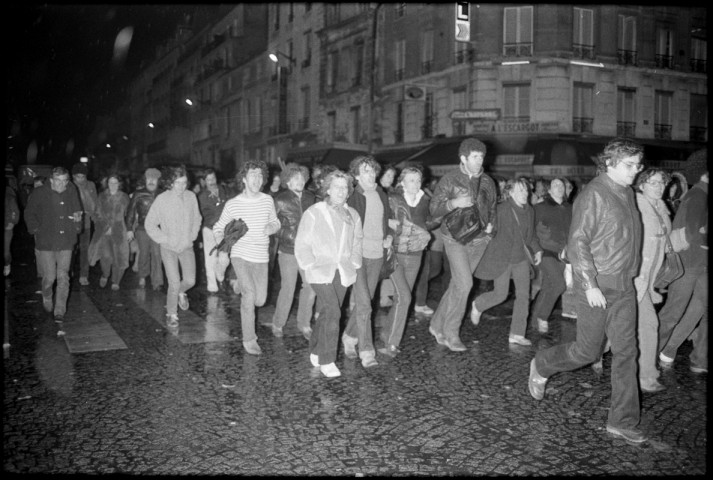 Manifestation contre Valéry Giscard d'Estaing