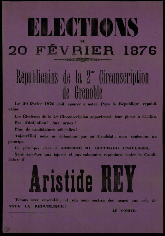 Républicains de la 2e circonscription de Grenoble : Aristide Rey
