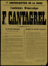 F. Cantagrel, candidature démocratique