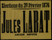 Elections du 20 février 1876 : Jules Labat