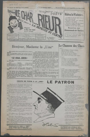 Le Char rieur. Journal du chasseur de la 1e Cie du 17e B.B.C.