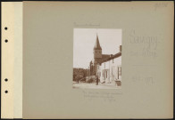 Savigny-sur-Aisne. Un coin du village pendant l'occupation allemande. L'église