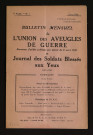 Année 1926 - Bulletin mensuel de l'Union des aveugles de guerre et journal des soldats blessés aux yeux