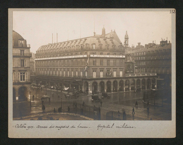 Annexe des Magasins du Louvre. Hôpital miltaire