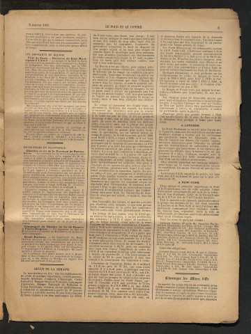 Le Pour et le Contre - Année 1915 - Numéros 1 à 24