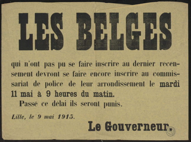 Les belges qui n'ont pas pu se faire inscrire au dernier recensement devront se faire ... inscrire