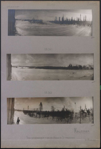 Mourman (Russie). Vues panoramiques prises du chemin de fer mourmane