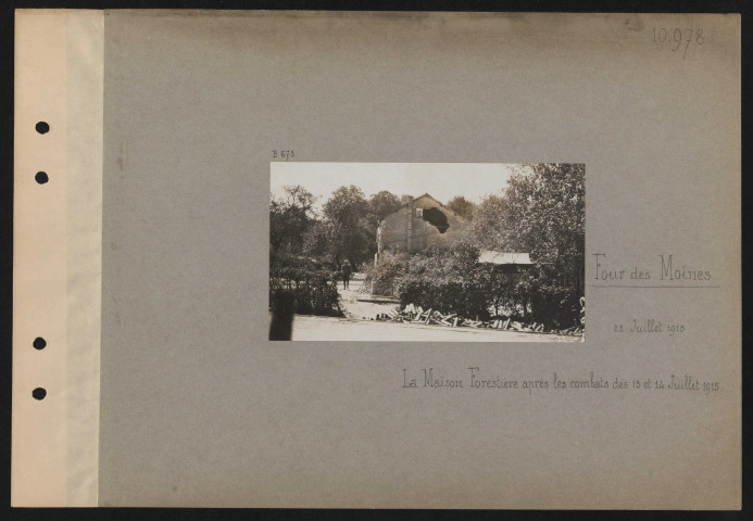 Four des Moines. La Maison Forestière après les combats des 13 et 14 juillet 1915