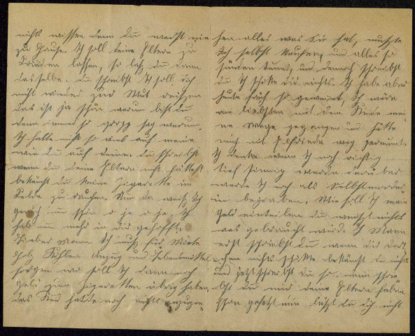 Lettre adressée à un soldat allemand par sa femme. Donnée par M. Paul Henri Michel. Autre titre : Souvenirs de soldats