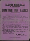 Elections municipales du 27 octobre 1872 : Quartier des Halles Dr Fortin