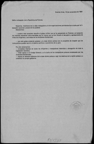 Documents du Premier Congrès de Política Obrera. Sous-Titre : 1975-1978