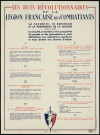 Les buts révolutionnaires de la Légion française des Combattants