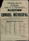 Election pour le Conseil Municipal Dimanche 26 Mars 1871