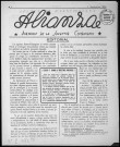 Alianza (1944 : n°1). Sous-Titre : Portavoz de la Juventud Combatiente