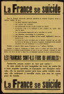 La France se suicide : les Français sont-ils fous aveugles?